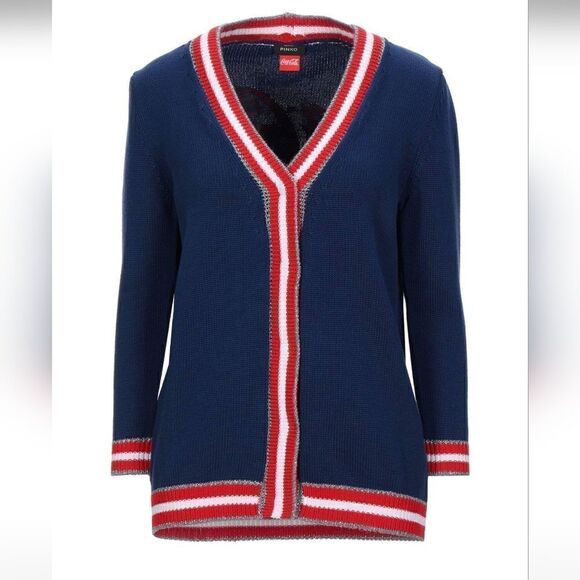 PINKO Coca Cola Knit Nautical Cardigan Sweater XS - Picture 2 of 12